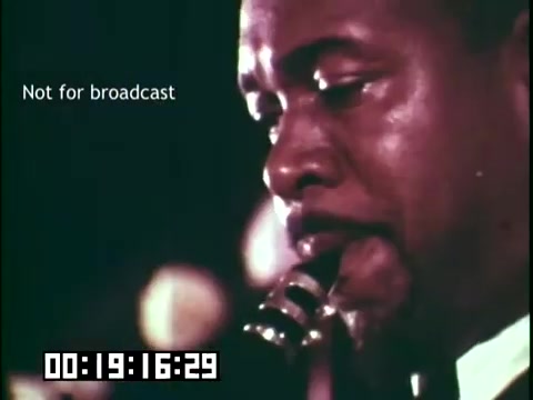 The still features a close-up of a musician playing an instrument, likely part of a performance from the educational film 'Immigrant Heritage' with the Irish Rovers. The image captures the artist's intense expression and commitment to the music, highlighting the cultural tapestry presented in the film. The timestamp and 'Not for broadcast' label suggest it is a production still, not intended for public viewing.