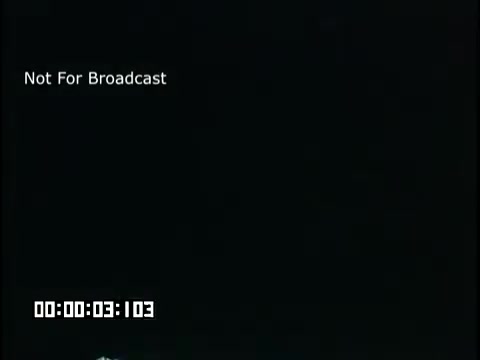 The still shows a black screen with the text 'Not For Broadcast' prominently displayed. There’s also a timecode in the lower left corner indicating the footage length. This suggests it's a preliminary or instructional frame from the 'Sixth Grade Linguistics' educational film.