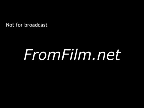 The 16mm still is a simple black screen with the text 'Not for broadcast' and 'FromFilm.net' prominently displayed. This indicates that the content is intended for internal use or archival purposes, likely related to the Kodak sales film featuring Dick Van Dyke and Michael Landon from 1977. The absence of visual imagery suggests the focus is on the information provided rather than any actual footage from the film.