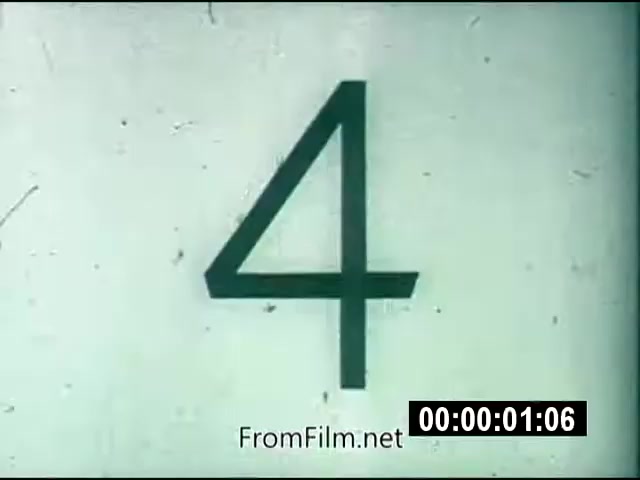 The still features a large, bold numeral '4' against a light-colored background, possibly indicating a countdown or segment marker in the 16mm film. It is part of NASA actuality footage titled 'Energy From Space,' produced in September 1976. The film is silent, lasting 1 minute and 46 seconds, and was aired by a West Virginia TV station. The footage highlights the concept of harnessing energy from space.