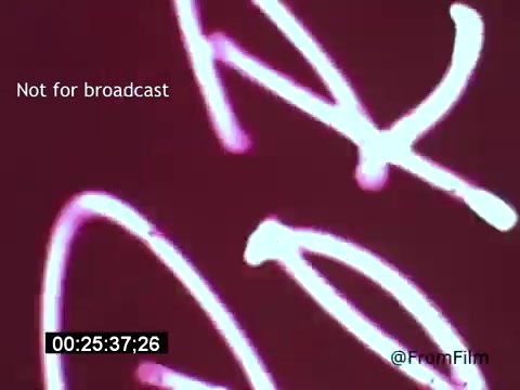 The still from 'Vincent Van Gogh: A Self-Portrait (1961)' features a vibrant and abstract design with flowing lines and bright colors against a red background. The image highlights the artistic influence of Van Gogh, showcasing a dynamic visual style that captures the essence of his emotive brushwork. This segment likely evokes themes of creativity and expression, central to Van Gogh's legacy.