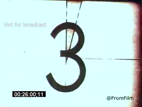 The still features a countdown frame from 'Vincent Van Gogh: A Self-Portrait' (1961), displaying the number three prominently against a light background. The vintage aesthetic suggests the film's era, enhancing its artistic focus on Van Gogh’s life. The presence of Lee J. Cobb indicates a dramatic interpretation, likely capturing the essence of Van Gogh's tumultuous genius. The frame is simply marked 'Not for broadcast.'