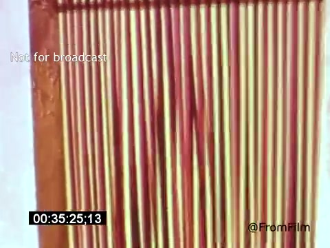 The still from 'Vincent Van Gogh: A Self-Portrait' (1961) features a close-up of what appears to be a textured surface, possibly showcasing the artist's signature brushwork or a woven pattern. The film, narrated by Lee J. Cobb, explores Van Gogh’s life and artistry, offering a glimpse into his emotional depth and creative genius. The imagery typically reflects themes of color and form significant to Van Gogh's work.