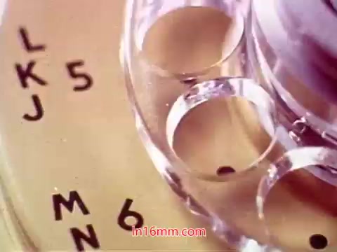 The still from the 16mm film 'Performance' features a close-up of a rotary dial, likely from a vintage telephone, showcasing the numbered and lettered slots. The image captures the tactile and mechanical beauty of the dial, emphasizing its design elements. This moment serves as a visual transition to the end titles, effectively conveying a sense of nostalgia and connection to the film's era while providing details about the production and its contributors.