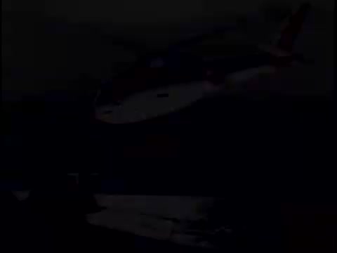 The still from the 'Sikorsky S-76 promo film from 1977' likely features a Sikorsky S-76 helicopter. The image may showcase its design and features, highlighting the sleek lines and distinctive coloring that make it recognizable. The context of the film suggests a focus on showcasing the helicopter's capabilities, possibly juxtaposed with pop art visuals of presidents in the opening. Without narration, the visual elements may rely heavily on imagery and editing to convey the helicopter's significance and innovations.