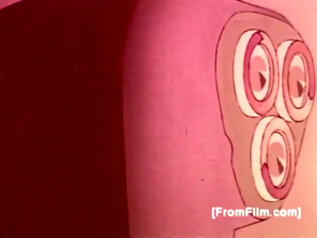 The still from the 'Psychedelic Philips Norleco Shaver Commercial' features a visually striking close-up of a shaver with a smooth, rounded design. The color palette is dominated by vibrant pink and red hues, creating a psychedelic atmosphere. The shaver's circular blades are clearly visible, emphasizing its modern technology. Accompanying the imagery is the phrase 'Evoluir faz bem,' suggesting the theme of personal evolution and improvement. This early 70s Brazilian aesthetic blends innovation with a playful, surreal presentation typical of the era.