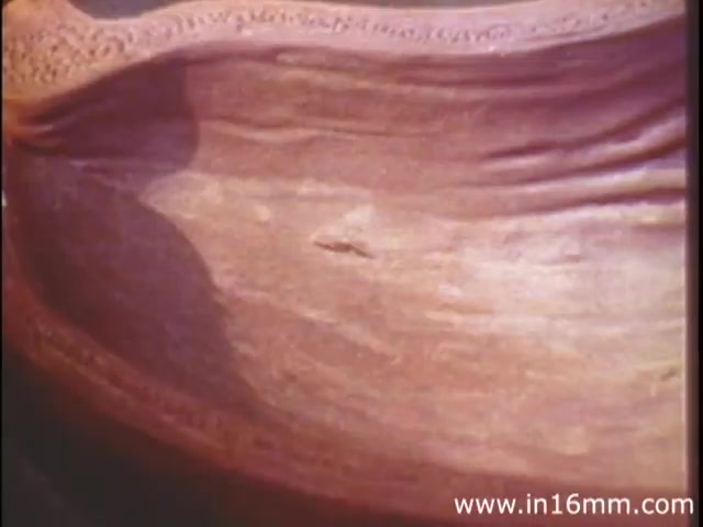 The still from 'I Am Joe's Stomach' illustrates a close-up view of the interior of a stomach, highlighting its texture and contours. This 1980s educational film employs three-dimensional animation combined with live-action sequences to depict the complex functions of the stomach. It conveys the narrative through the experiences of a person facing digestive issues, emphasizing the importance of stomach health and care. The visual representation aims to educate viewers on gastrointestinal processes in an engaging manner.