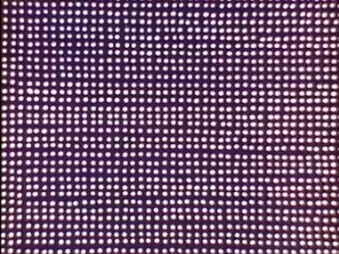 The still features a patterned background composed of numerous small dots, creating a vibrant and eye-catching visual texture. This aesthetic aligns with the quirky and playful style typical of the credits used in 'The Rocky and Bullwinkle Show.' The combination of colors and the grid-like formation invokes a sense of nostalgic animation artistry.   For more updates, subscribe and follow us on Twitter @FromFilm!