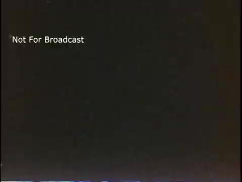 The still features a black background with the text 'Not For Broadcast' displayed prominently. It suggests a non-public or private video content, likely tied to the PSA’s educational purpose regarding hurricane storm surges, as produced by FEMA and the National Weather Service.