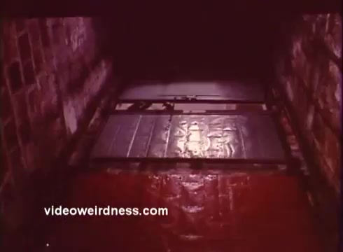 The still from 'Come Back, Charleston Blue' portrays a somber, confined space, likely reflecting a thematic element of the film. The dimly lit setting features a metal surface and apparent floor texture, hinting at a significant or tense moment in the narrative. This atmospheric imagery aligns with the broader themes of blaxploitation films, which often confront social issues within a stylized framework. The film, a sequel to 'Cotton Comes to Harlem,' continues the story of characters Coffin Ed Johnson and Gravedigger Jones, intertwining crime, humor, and social commentary.