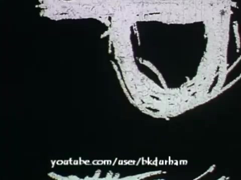 The still from '6th Grade Linguistics' (1966) features a high-contrast, hand-drawn aesthetic reminiscent of kinescope technology. The design is simplistic, with bold, white outlines against a black background, suggesting a focus on visual clarity for educational purposes. This style emphasizes key elements of language and linguistics while maintaining a playful, engaging appearance suitable for a younger audience.