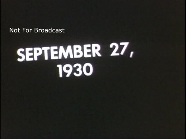 The still features a simple text display against a black background, reading 'SEPTEMBER 27, 1930.' It includes a watermark stating 'Not For Broadcast.' This likely indicates a historical reference point within the context of the U.S. Army recruiting efforts in the 1960s, emphasizing the long-standing tradition of military service.
