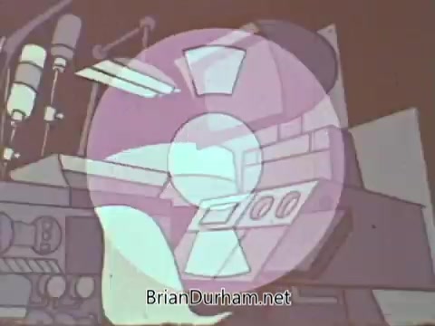 The still from the 'American Hospital Association PSA' features a stylized animation representing medical equipment or a hospital environment. The focus is on various elements that suggest technology and healthcare, with a circular graphic overlay enhancing the visual interest. The overall tone is informative, likely aiming to promote awareness about healthcare services.