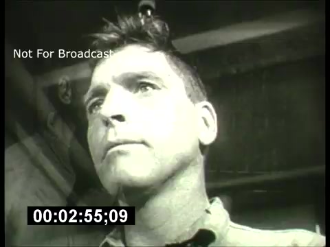 The still features a close-up shot of a man with a serious expression, likely part of a dramatic scene. The black-and-white format indicates the era of the 1960s. Text overlay states 'Not For Broadcast,' suggesting it's a promotional or behind-the-scenes clip from the ABC Sunday Night Movie series. The timestamp on the bottom indicates a specific point in the footage.