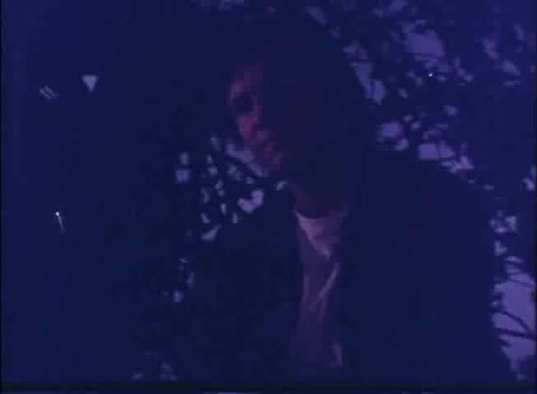 The still from the 'Last American Hero' trailer captures a dimly lit scene featuring a figure partially obscured by shadows and foliage. The mood appears tense or contemplative, highlighting a moment of intensity. The color palette leans towards cool tones, adding to the atmospheric depth. Overall, it suggests themes of introspection and potential conflict.