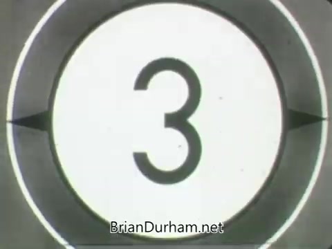 The still shows a vintage film countdown, specifically featuring the number '3' in the center of a circular design. The countdown is presented in a classic style, typical of mid-20th century television promos. This image likely originates from promotional material for the ABC network's fall 1963 season. The monochrome color scheme emphasizes the retro aesthetic.
