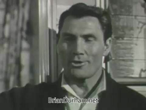 The still depicts a man speaking or making a point, likely from a promotional segment for ABC's Fall 1963 season. The black-and-white format is characteristic of the era, and the man appears engaged, suggesting a dynamic presentation. The background hints at a domestic setting, typical of TV promotions aimed at family audiences.