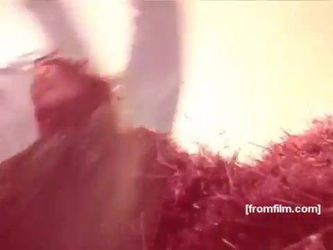 The still from the 'Pabst Beer Commercials - 1970's' shows a visually striking scene potentially depicting elements associated with brewing or celebration. The lighting appears warm, and the composition uses earthy tones, suggesting a rustic or nostalgic atmosphere typical of that era’s commercials. The focus might be on the sensory experience of enjoying Pabst beer, emphasizing craftsmanship and authenticity in its marketing approach.