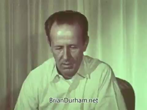 The still features a middle-aged man with a solemn expression, dressed in a light-colored shirt. He appears to be in a reflective or contemplative state, seated against a softly lit background. The visual style suggests a focus on serious themes, likely addressing issues relevant to the Episcopal Church during the 1960s. The overall tone conveys a message of introspection or moral consideration, common in public service announcements of that era.
